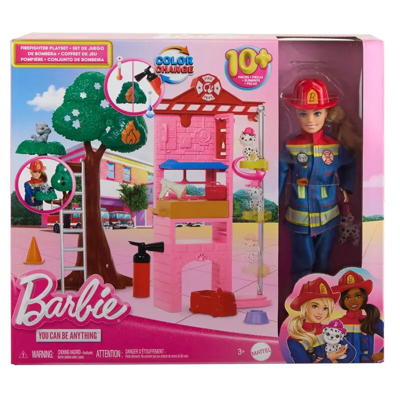 Barbie Firefighter fire station doll termékfotó