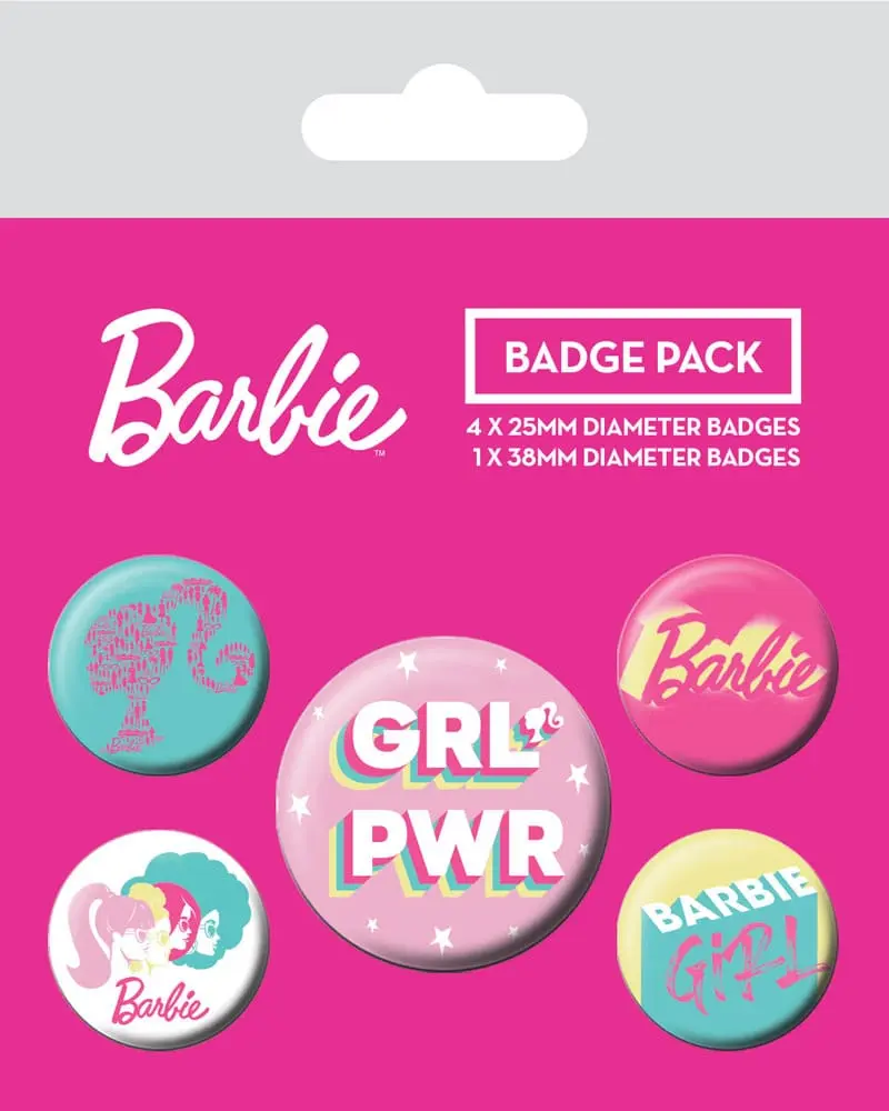 Barbie Pin-Back Buttons 5-Pack Girl Power product photo