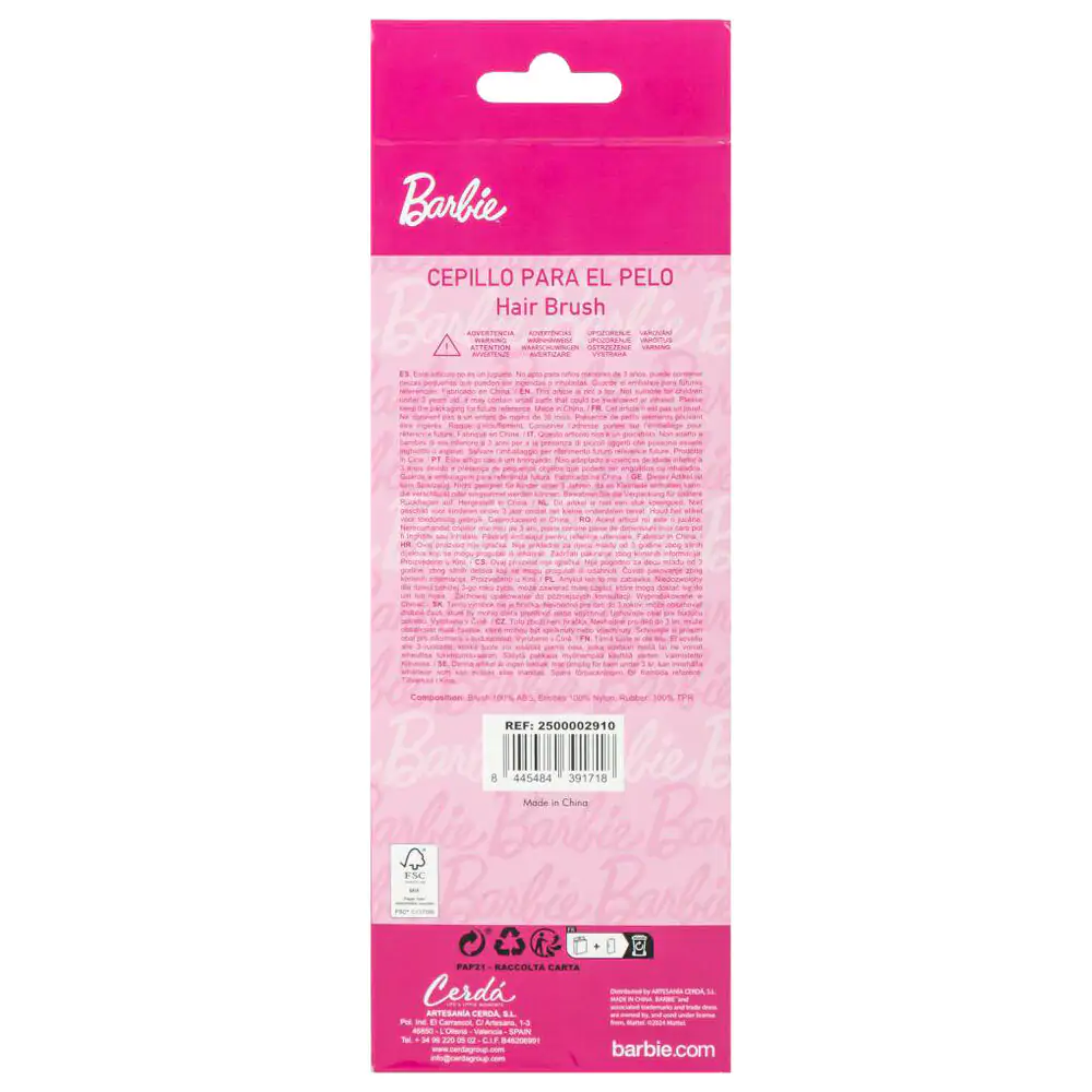 Barbie hairbrush product photo