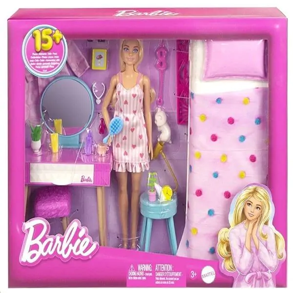 Barbie Bedroom + doll product photo