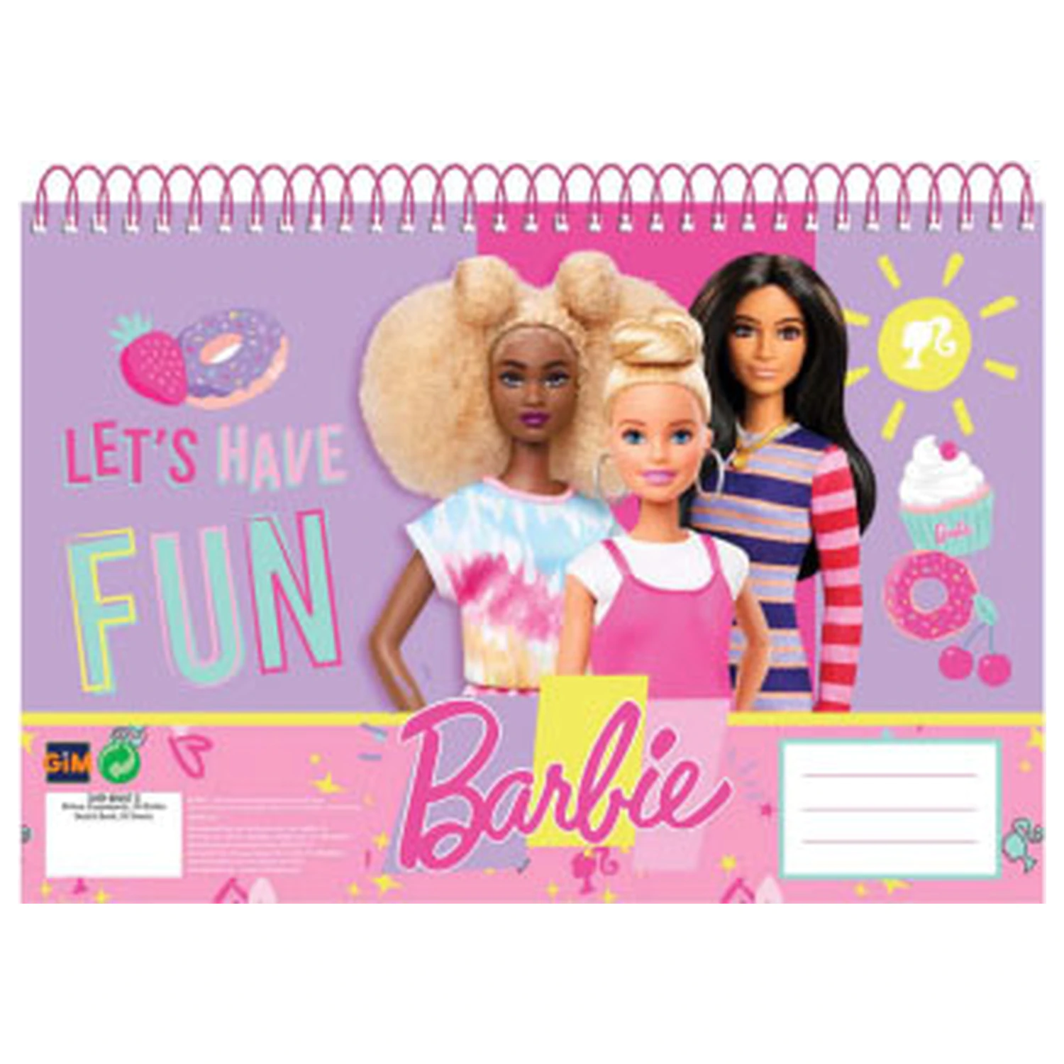 Barbie Happy Thoughts A/4 Spiral Sketchbook, 30 sheets product photo