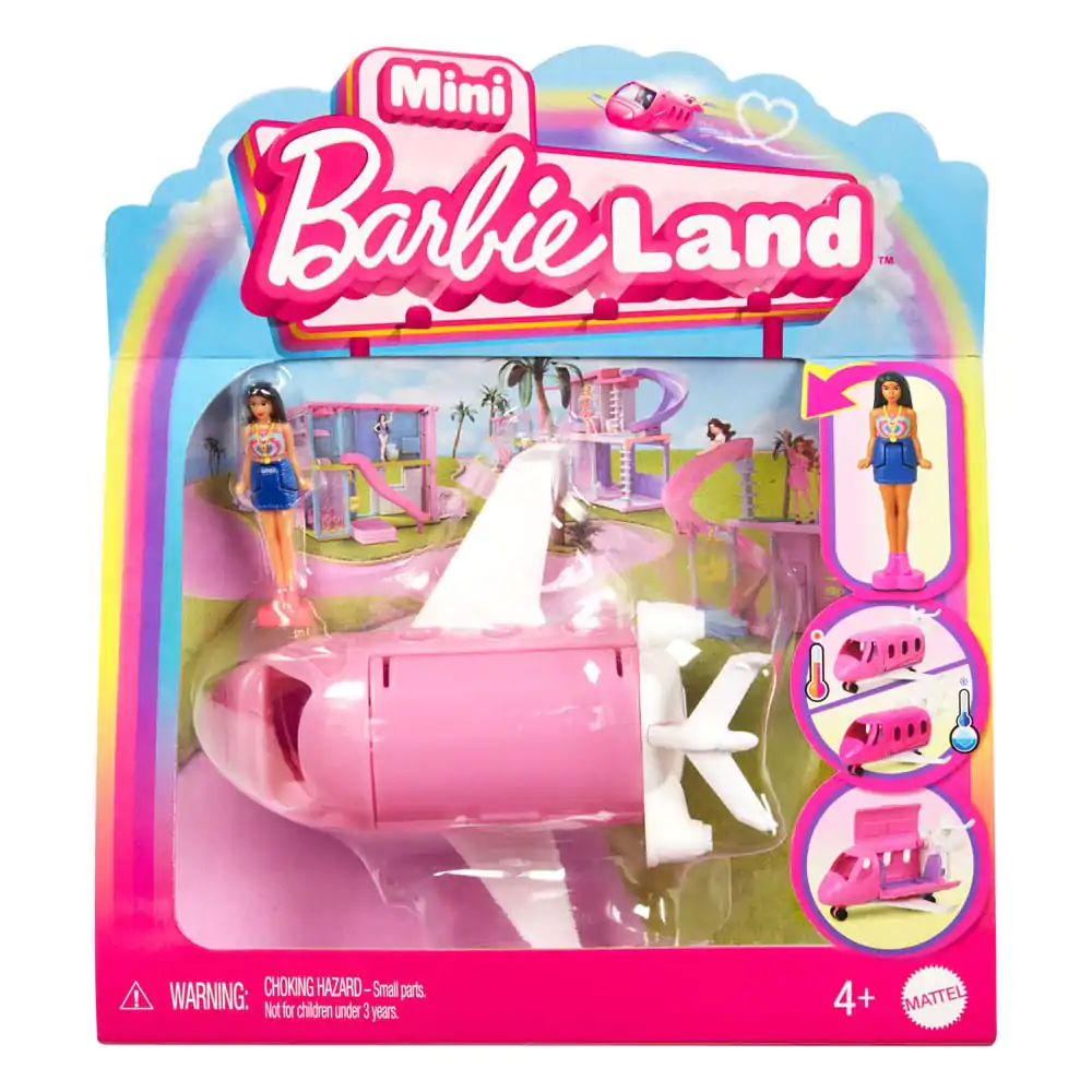 Barbie Mini BarbieLand Doll &amp; Dreamplane With Color-Change Pool 4 cm product photo