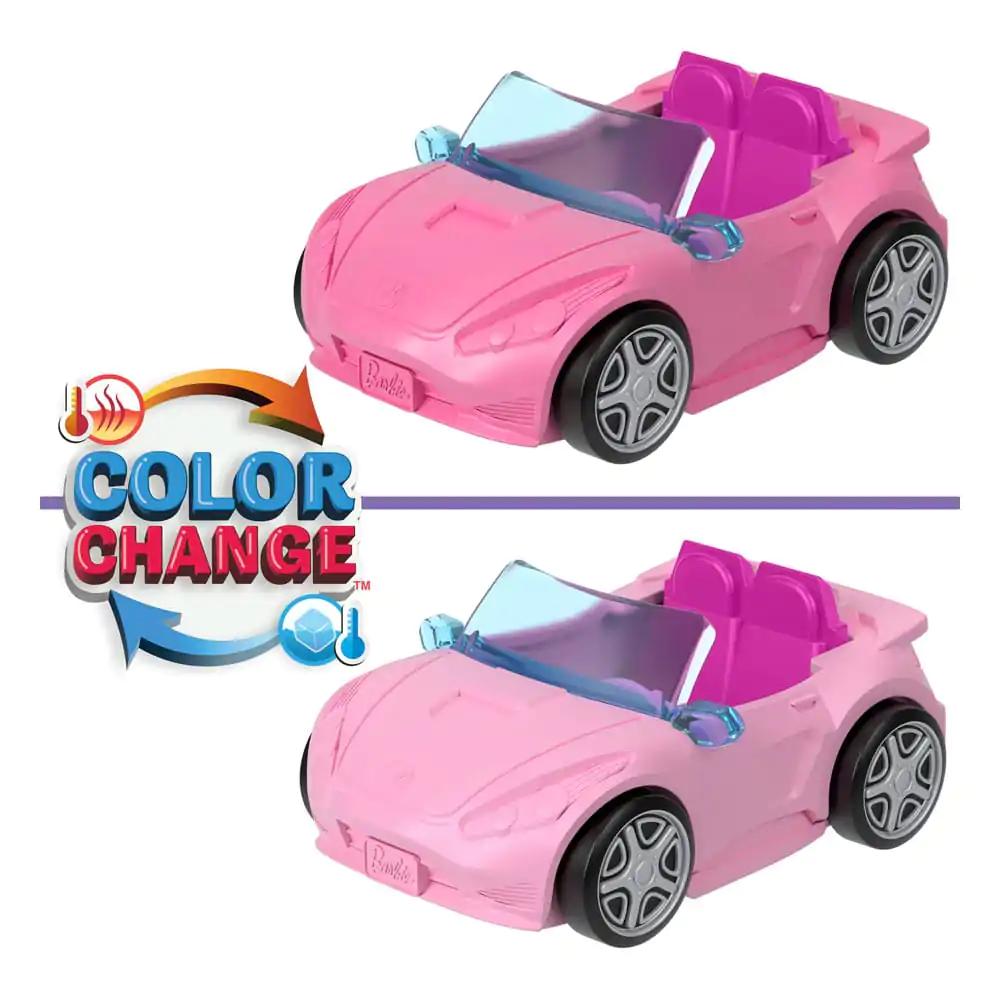 Barbie Mini BarbieLand Doll &amp; Convertible Car With Color-Change Pool 4 cm product photo
