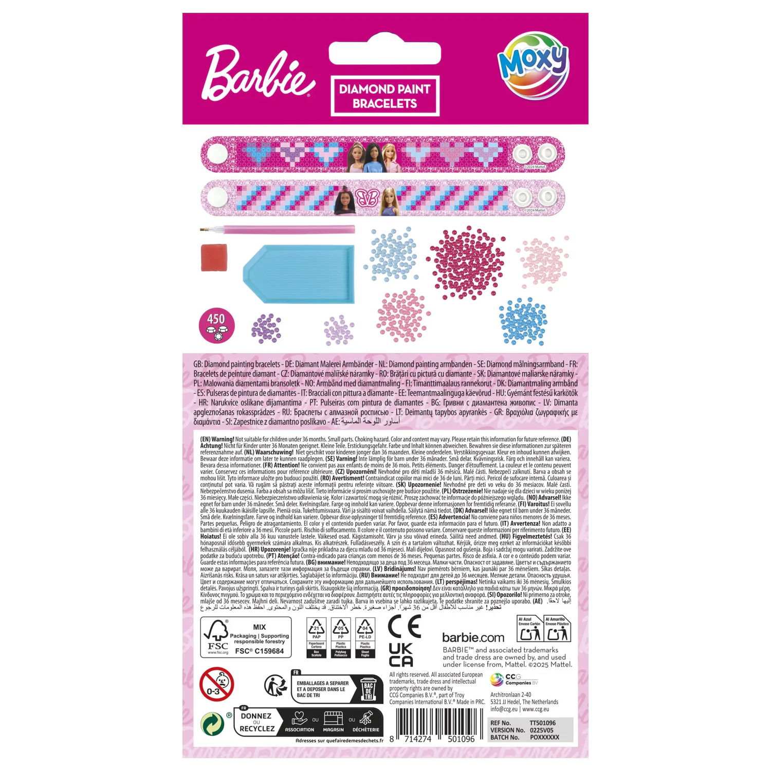 Barbie Moxy Diamond Dot Bracelet Set 2-piece product photo
