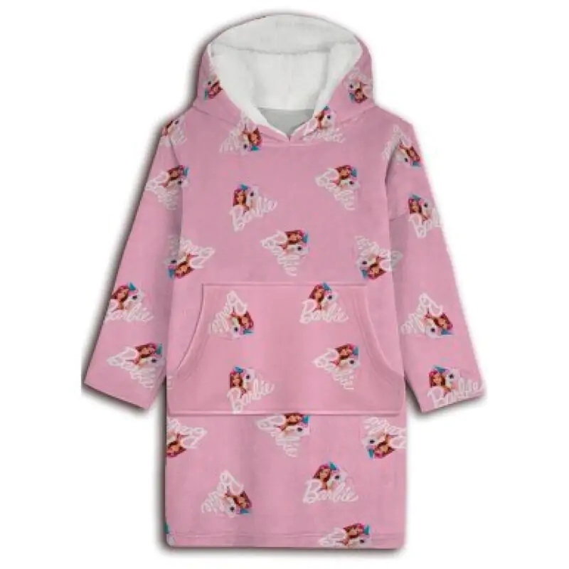 Barbie oversize sweatshirt coat kids coral product photo