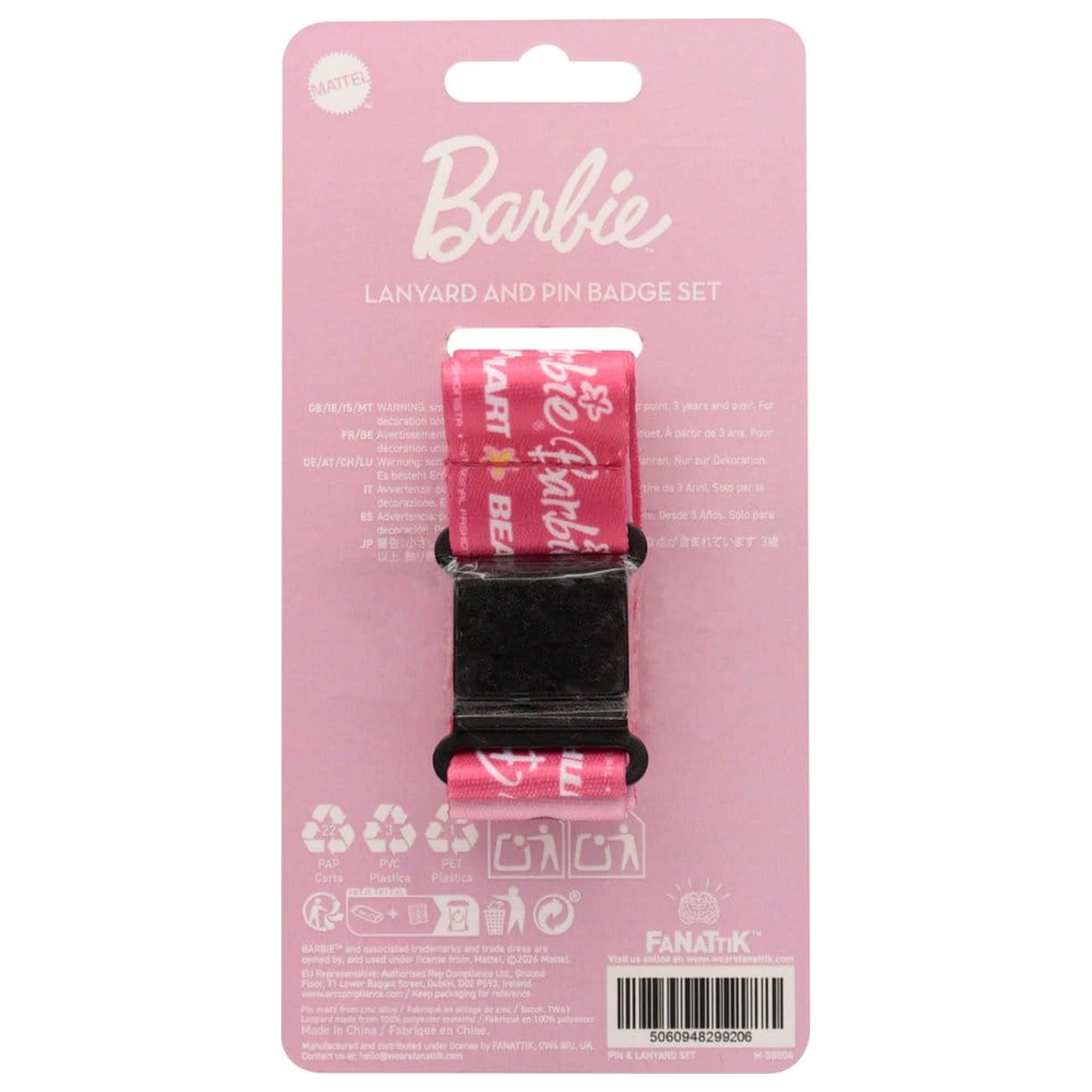 Barbie Lanyard & Pin Badge Set product photo