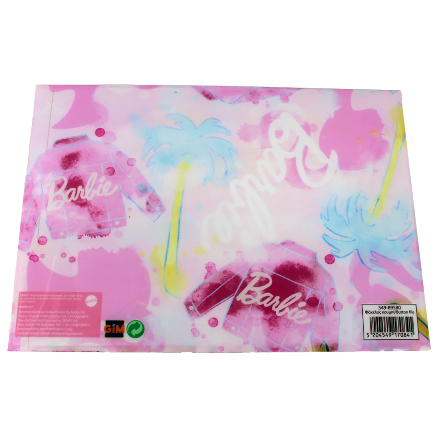 Barbie Paints A/4 document wallet product photo