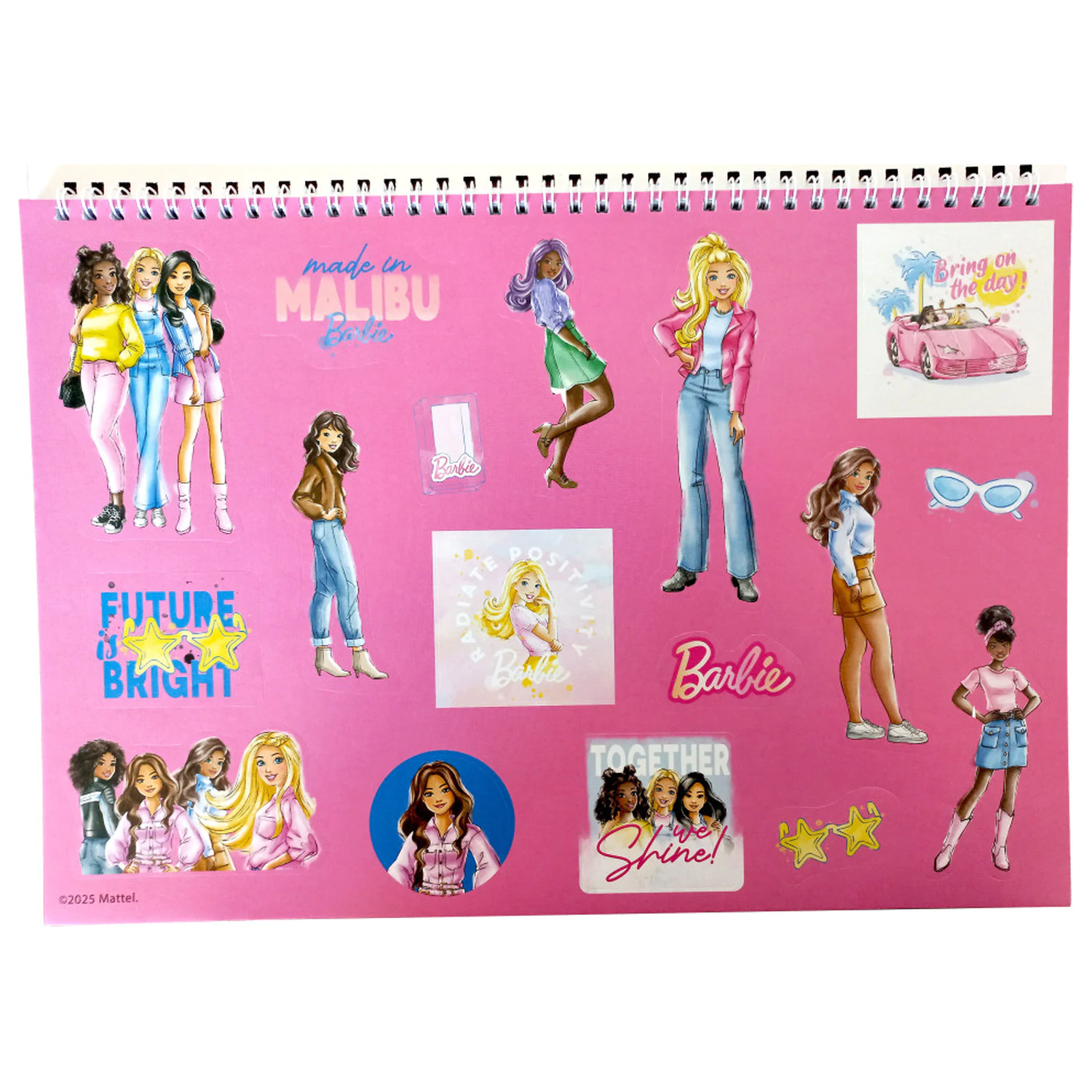 Barbie Paints A/4 Spiral Sketchbook 40 Sheets with Stickers product photo