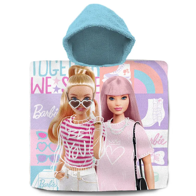 Barbie cotton poncho towel product photo