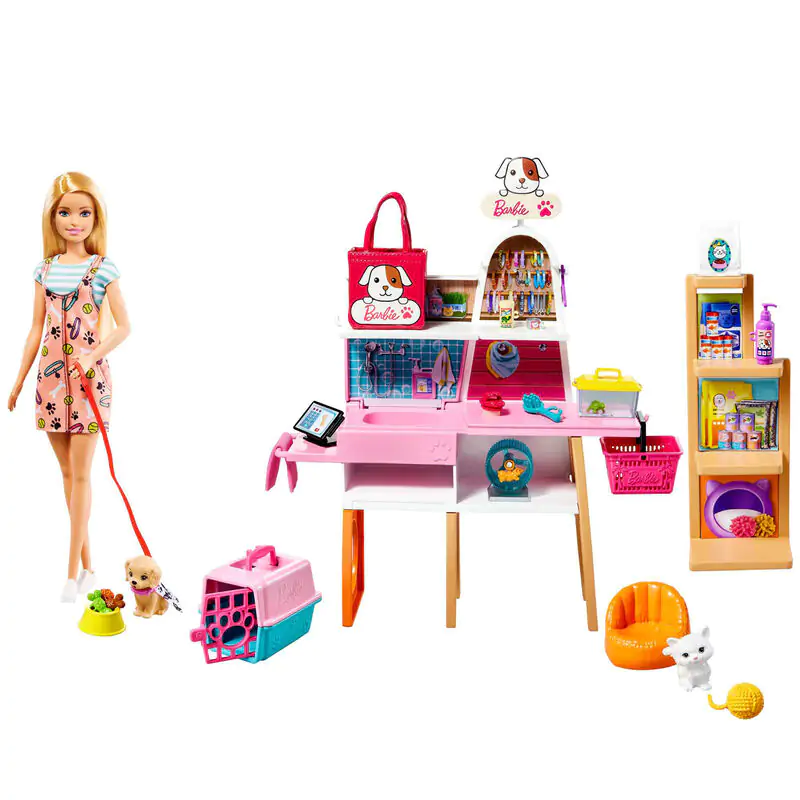 Barbie Pet Supply Store + doll product photo