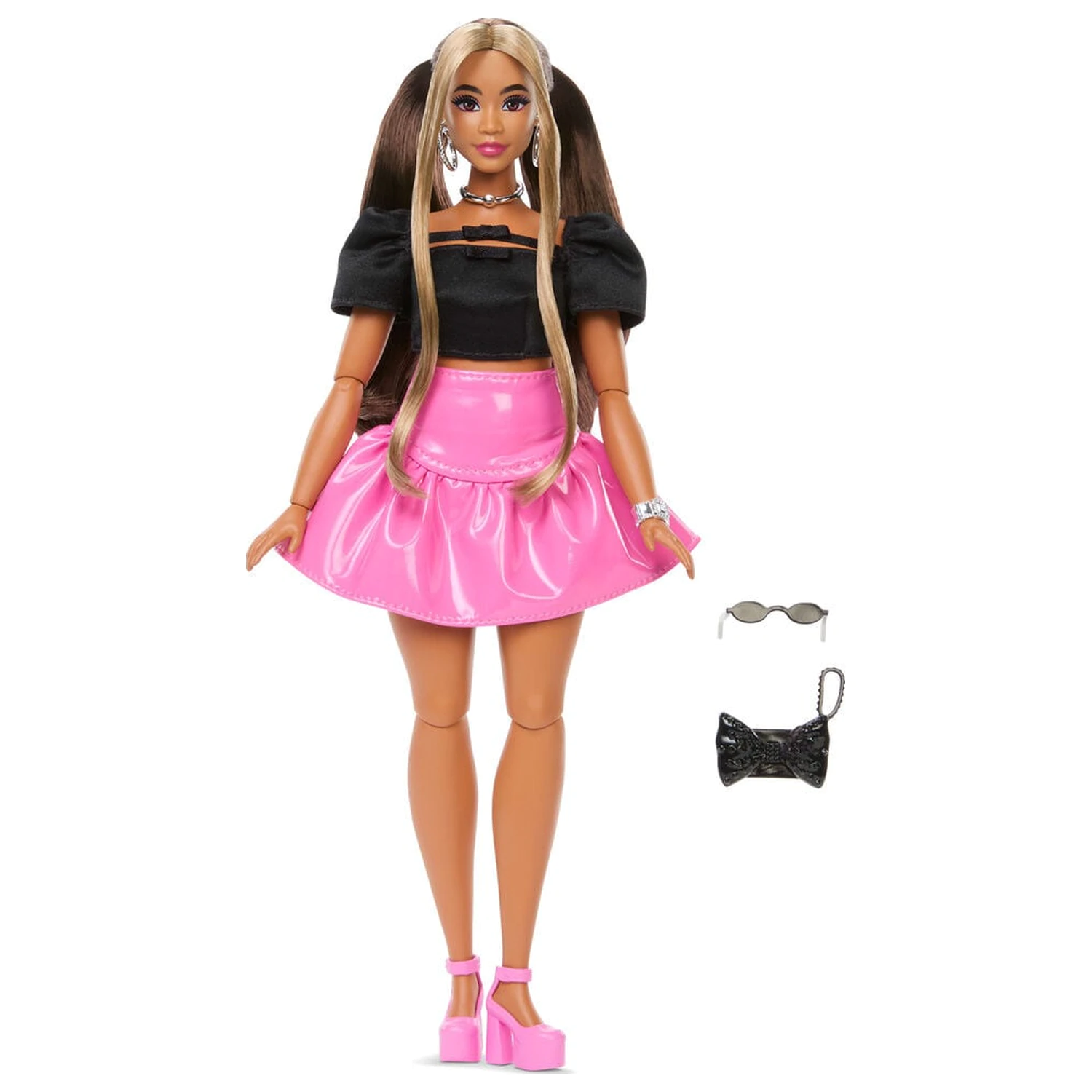 Barbie pink skirt doll product photo