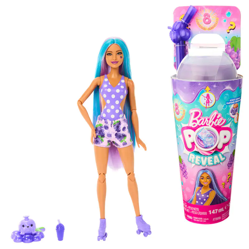 Barbie Pop! Reveal Fruit Series Grapes doll product photo