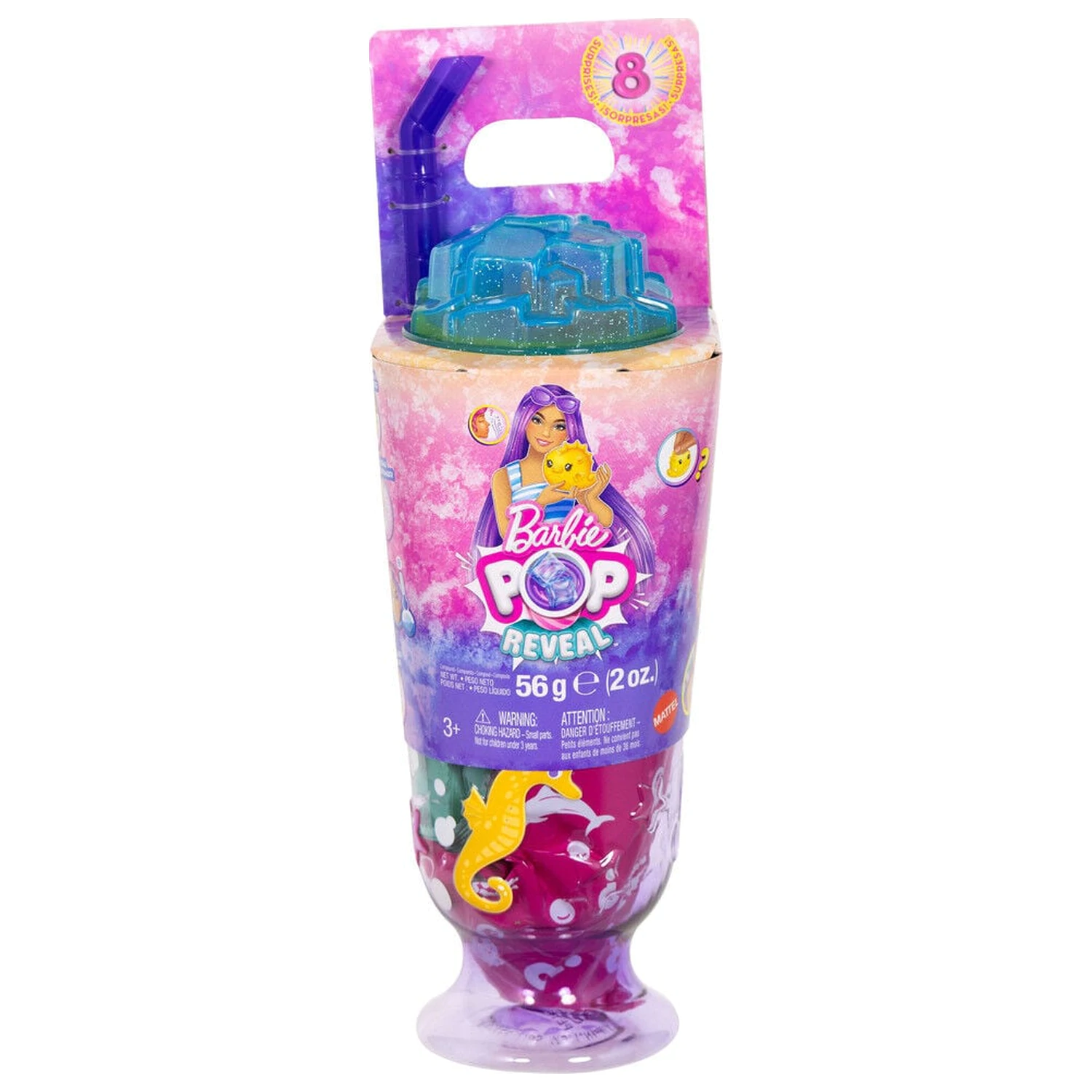 Barbie Pop Reveal Sea Breeze Purple doll product photo
