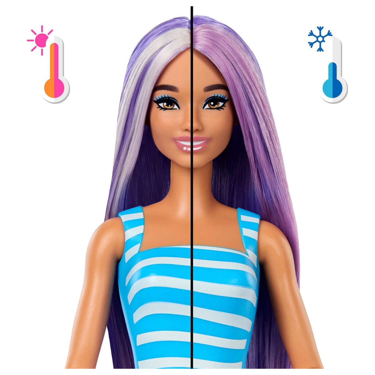 Barbie Pop Reveal Sea Breeze Purple doll product photo
