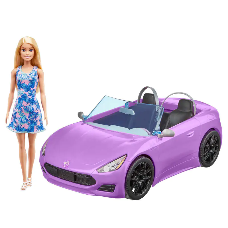 Barbie Purple Convertible + doll product photo