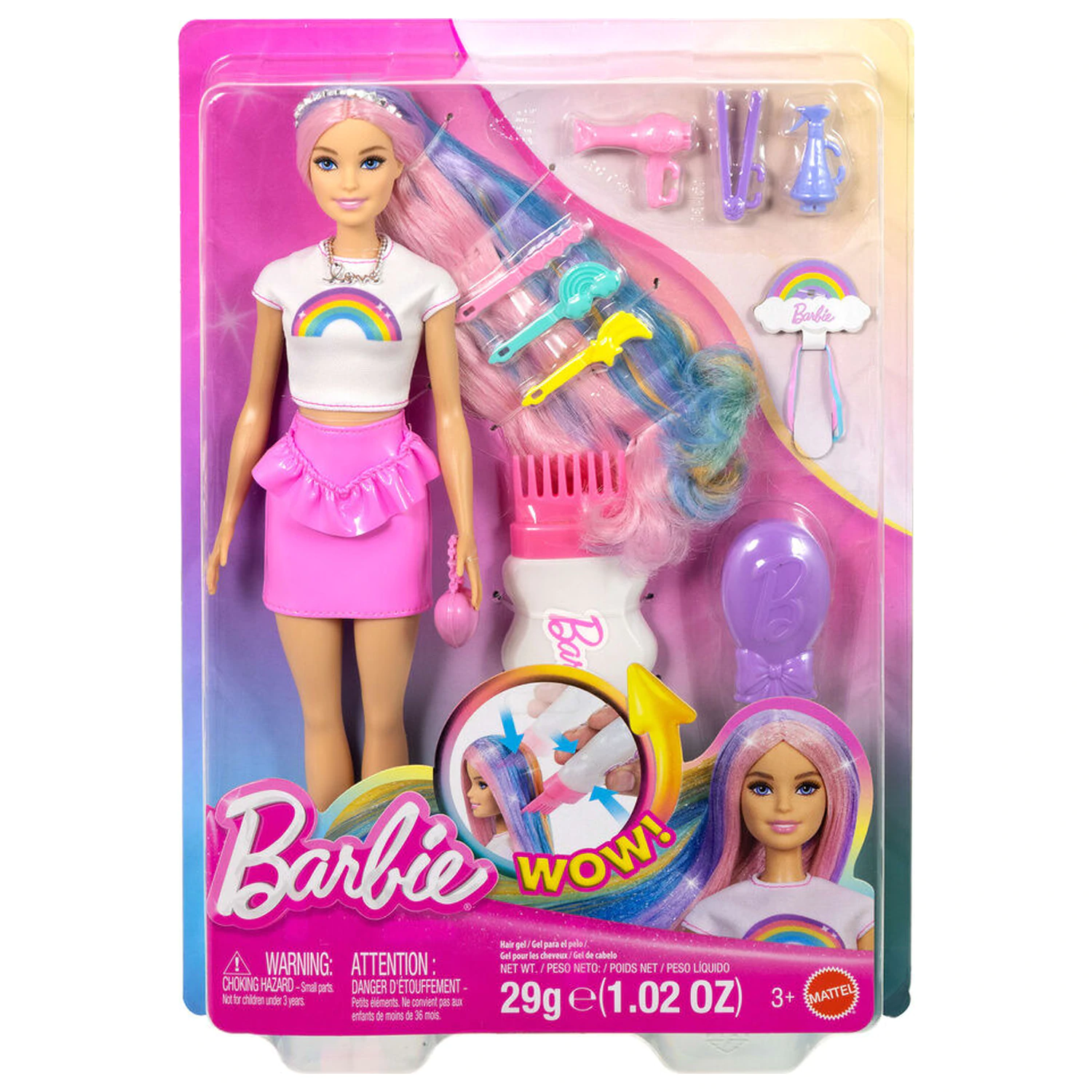 Barbie Rainbow Shimmer Hair doll product photo