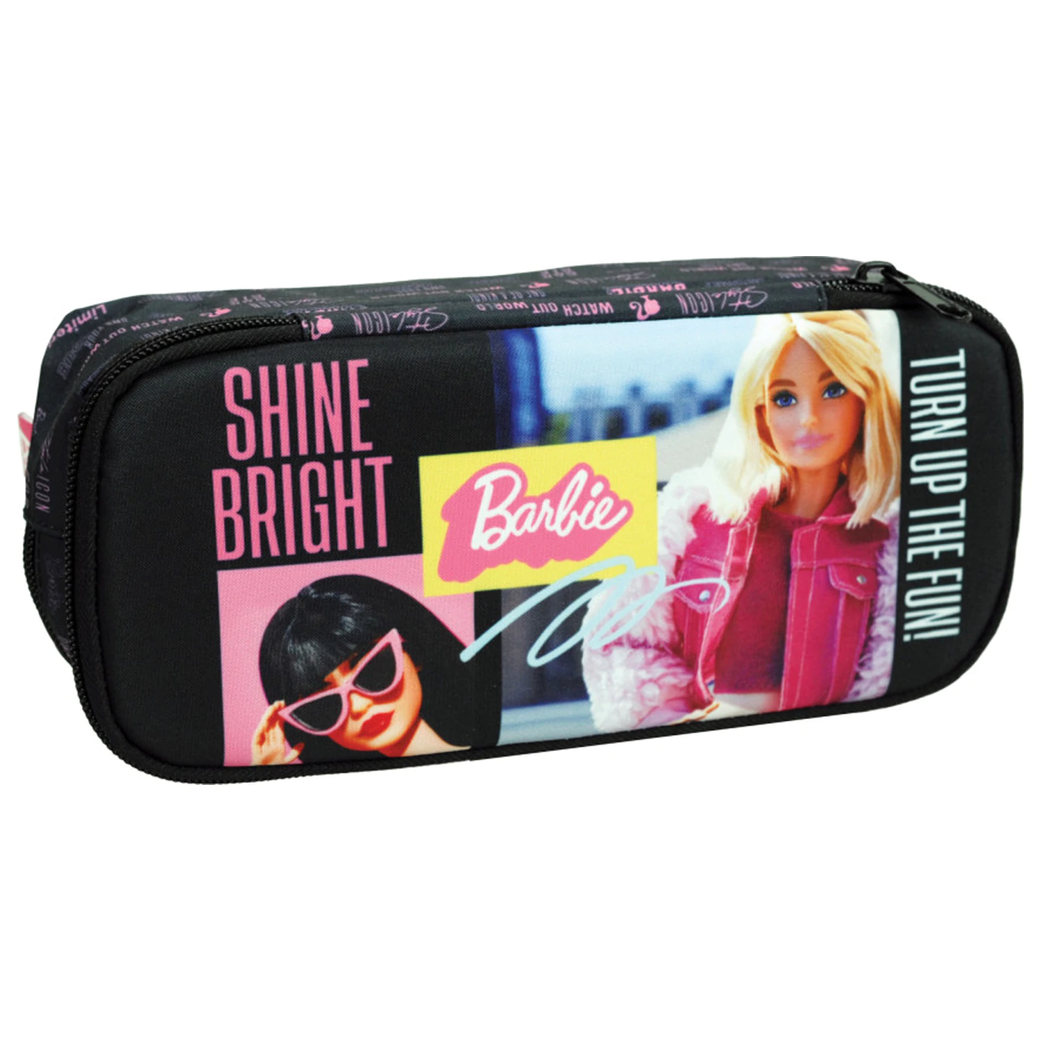 Barbie Shine Bright 2 Compartment Pencil Case 26 cm product photo