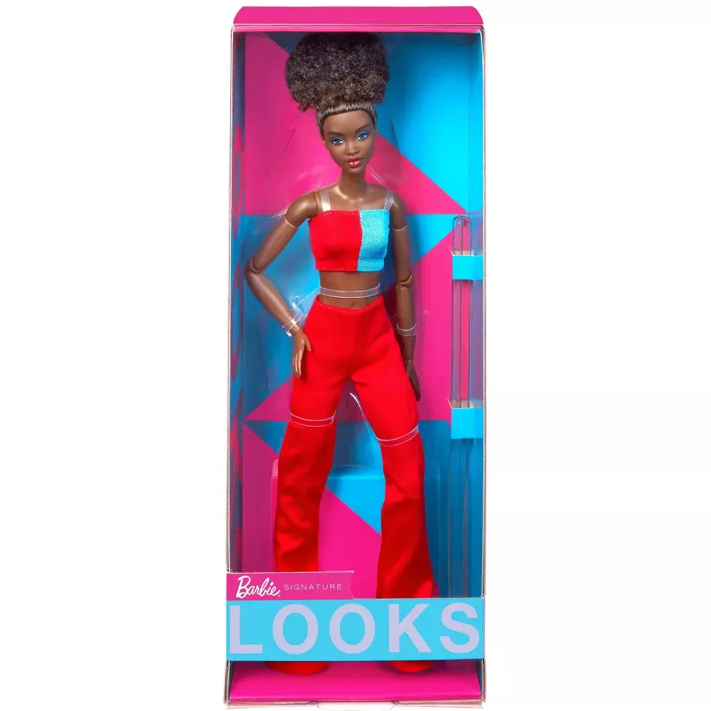 Barbie Signature Barbie Looks Doll Model #14 Black Updo, Pink Pants product photo