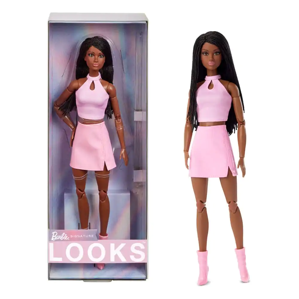 Barbie Signature Barbie Looks Doll Model #21 Tall, Braids, Pink Skirt Outfit product photo