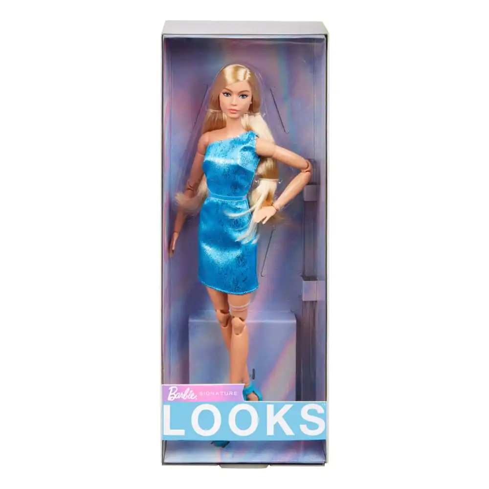 Barbie Signature Barbie Looks Doll Model #23 Blonde, Blue Dress product photo