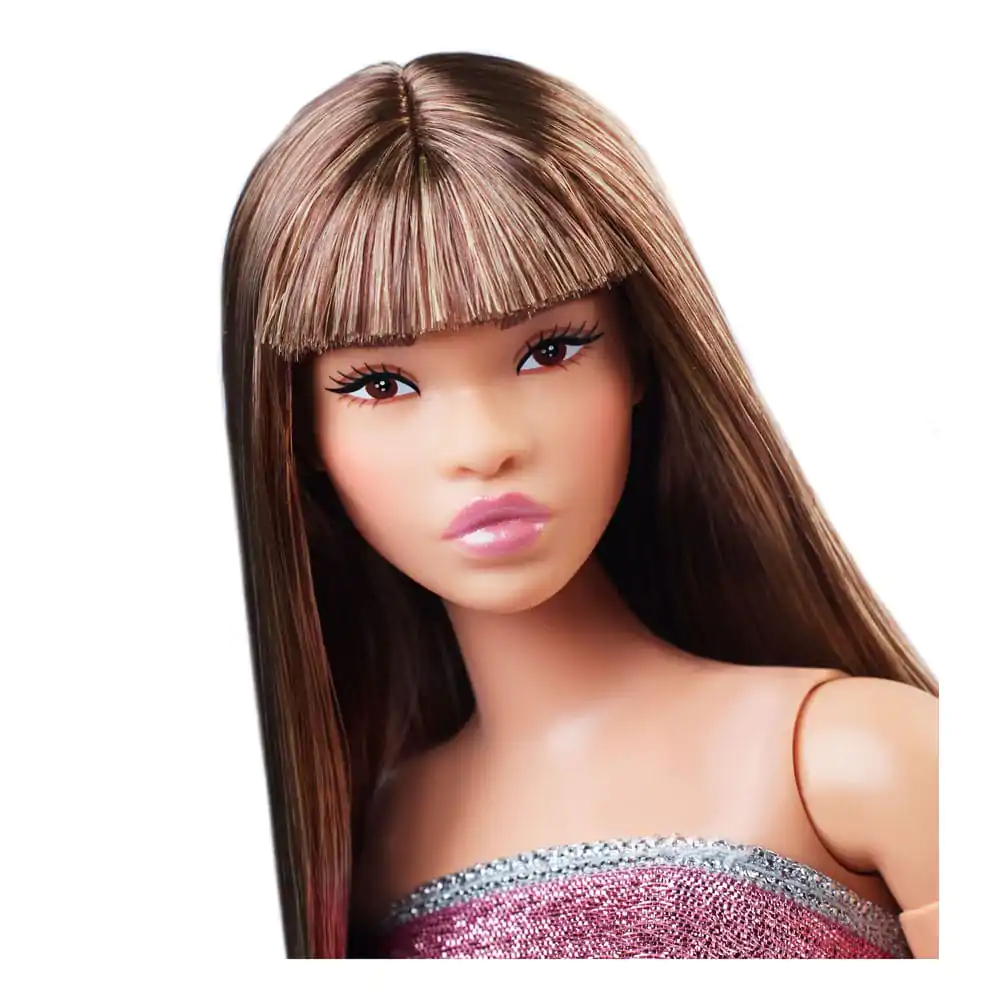 Barbie Signature Barbie Looks Doll Model #24 Curvy, Pink Mini Dress product photo