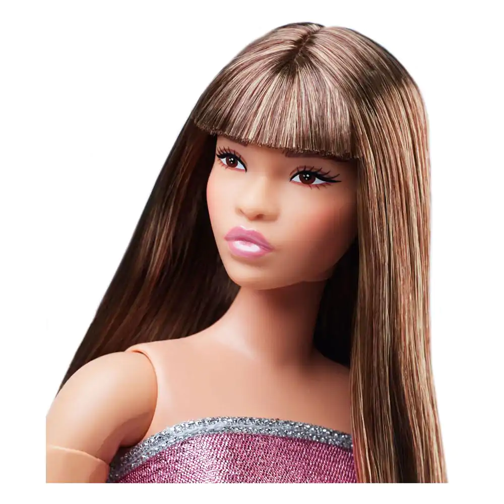 Barbie Signature Barbie Looks Doll Model #24 Curvy, Pink Mini Dress product photo