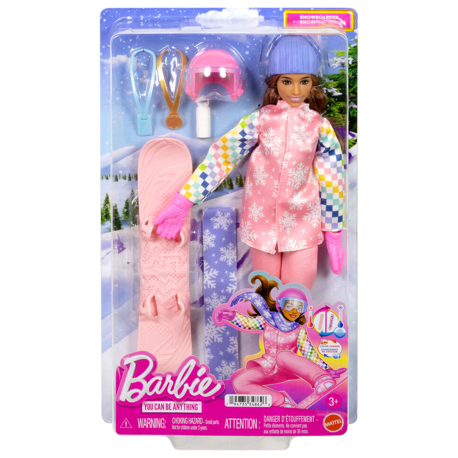 Barbie Snowboard doll product photo