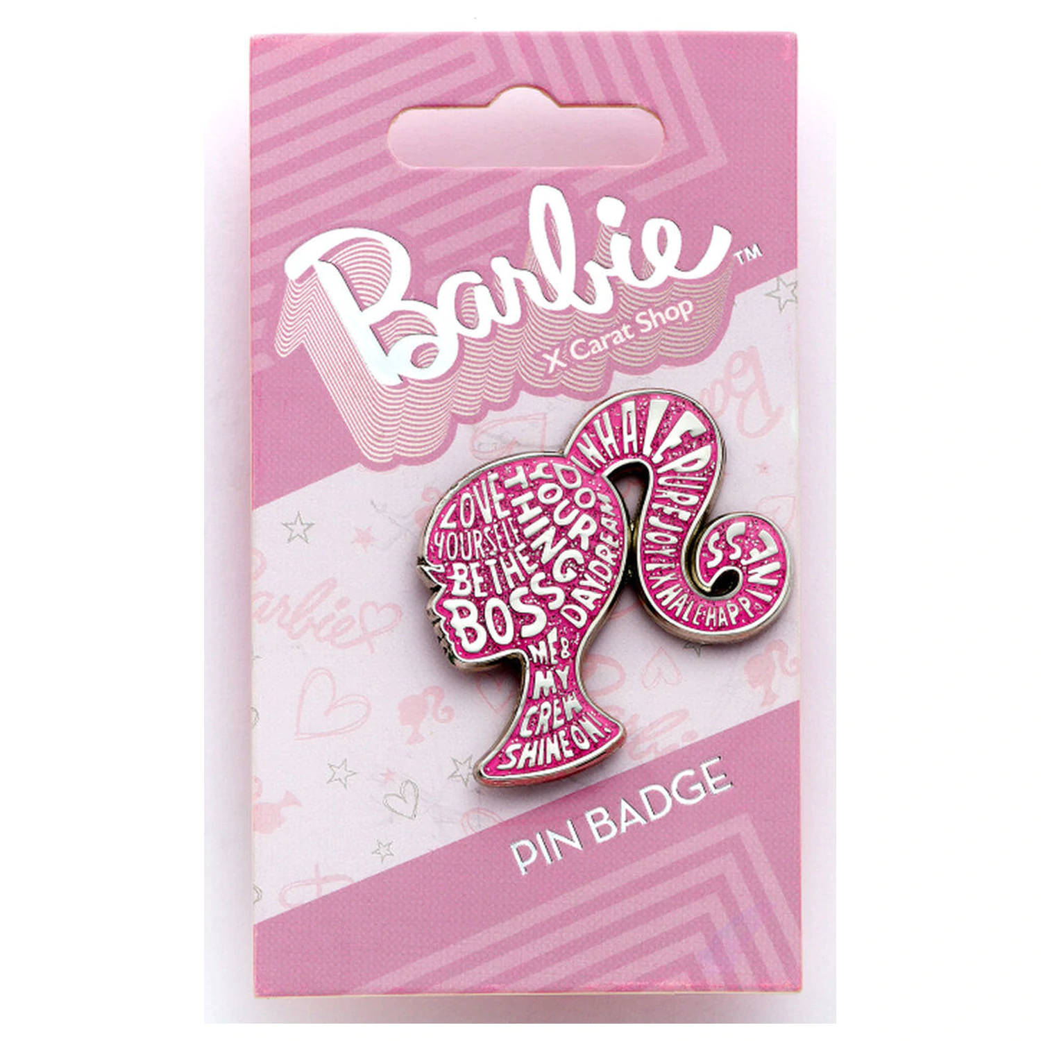 Barbie Sparkly Silhouette pin badge product photo