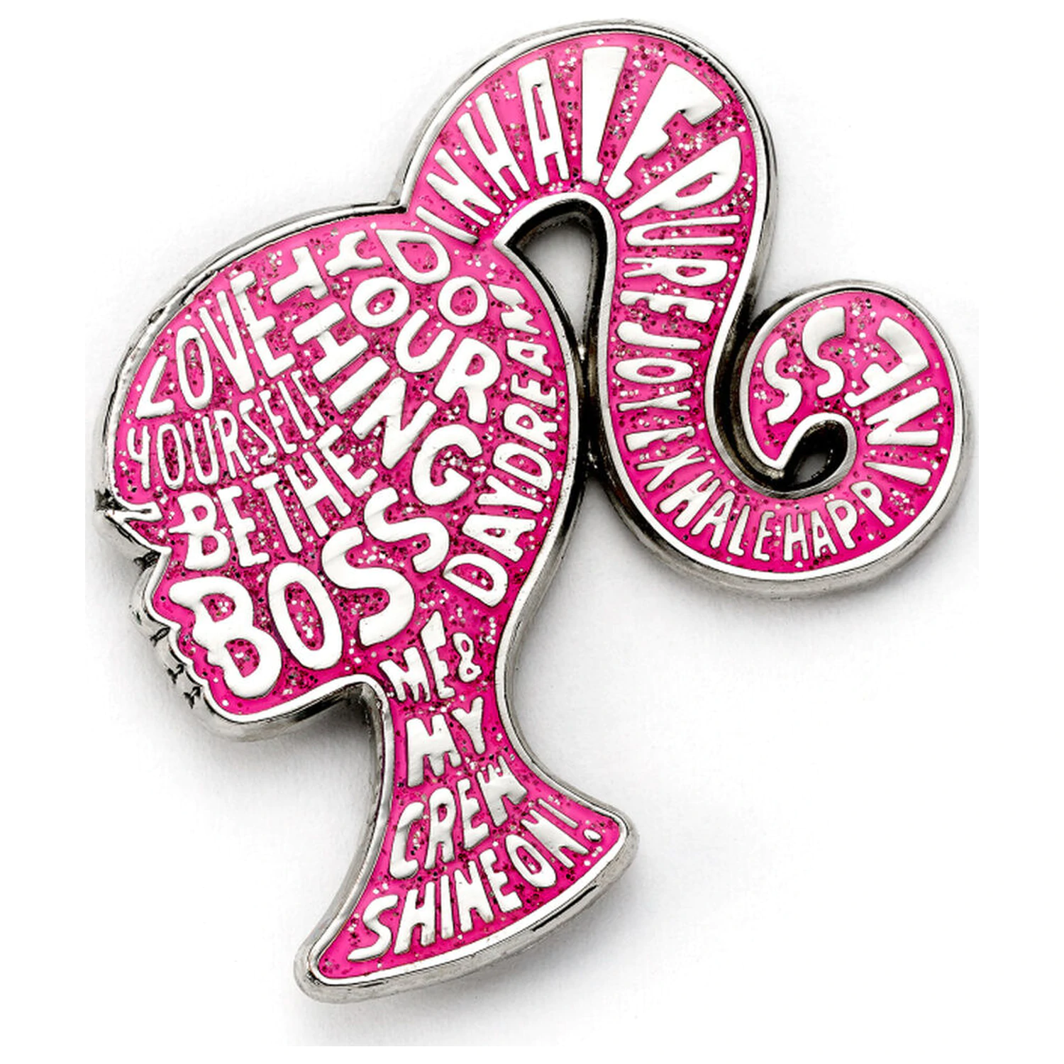 Barbie Sparkly Silhouette pin badge product photo