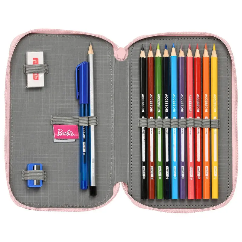 Barbie Sweet double pencil case 28pcs product photo