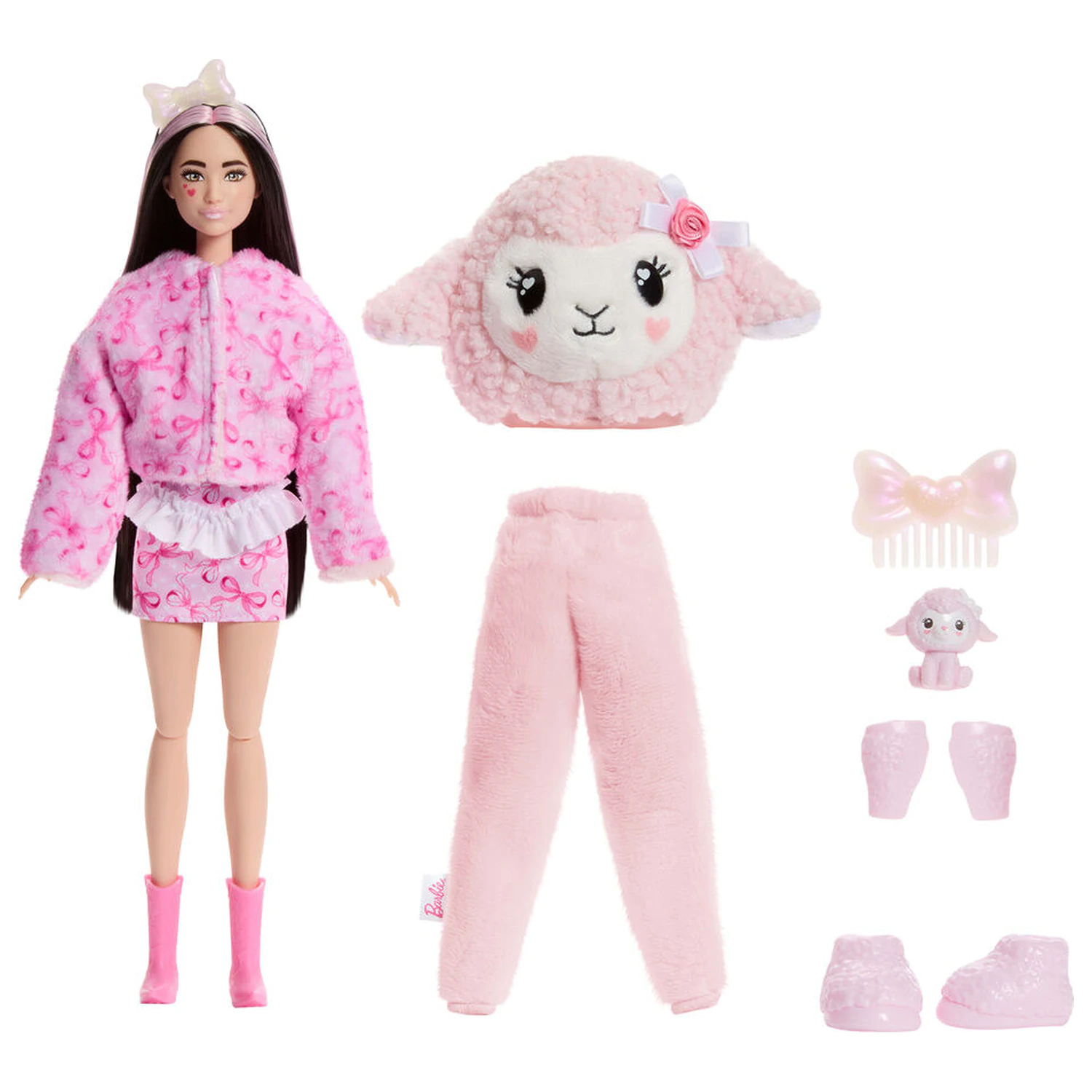 Barbie Sweet Ties Cutie Reveal Pink Sheep doll product photo