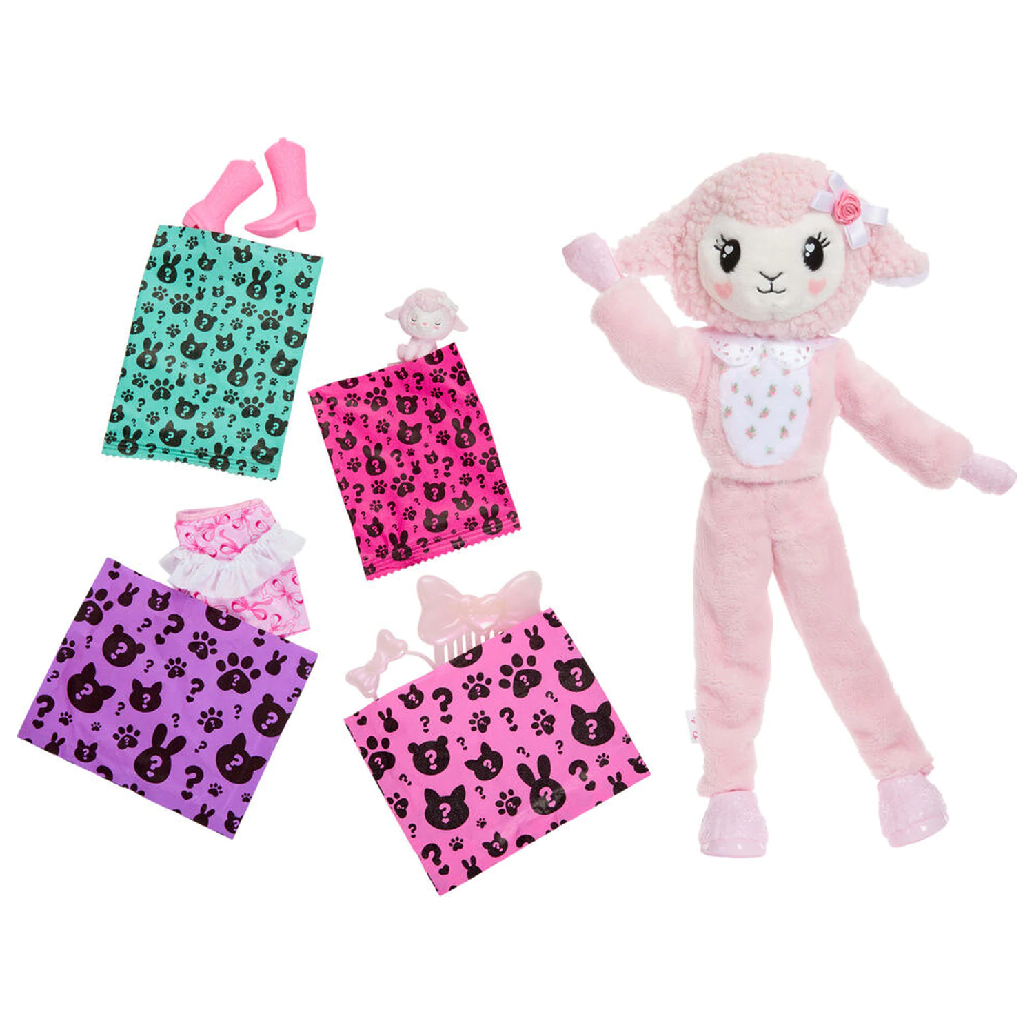 Barbie Sweet Ties Cutie Reveal Pink Sheep doll product photo
