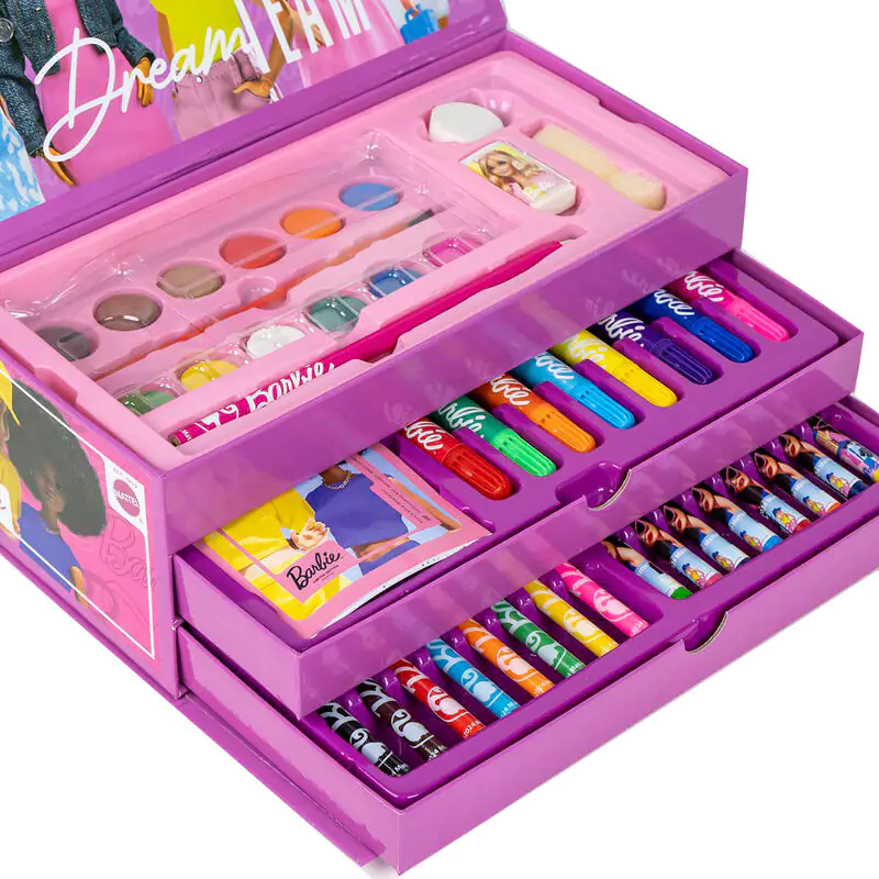 Barbie colouring stationery case product photo