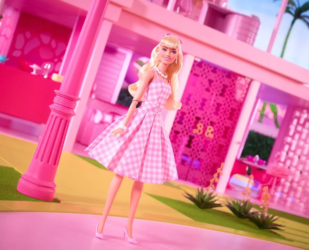 Barbie The Movie Doll Barbie in Pink Gingham Dress product photo