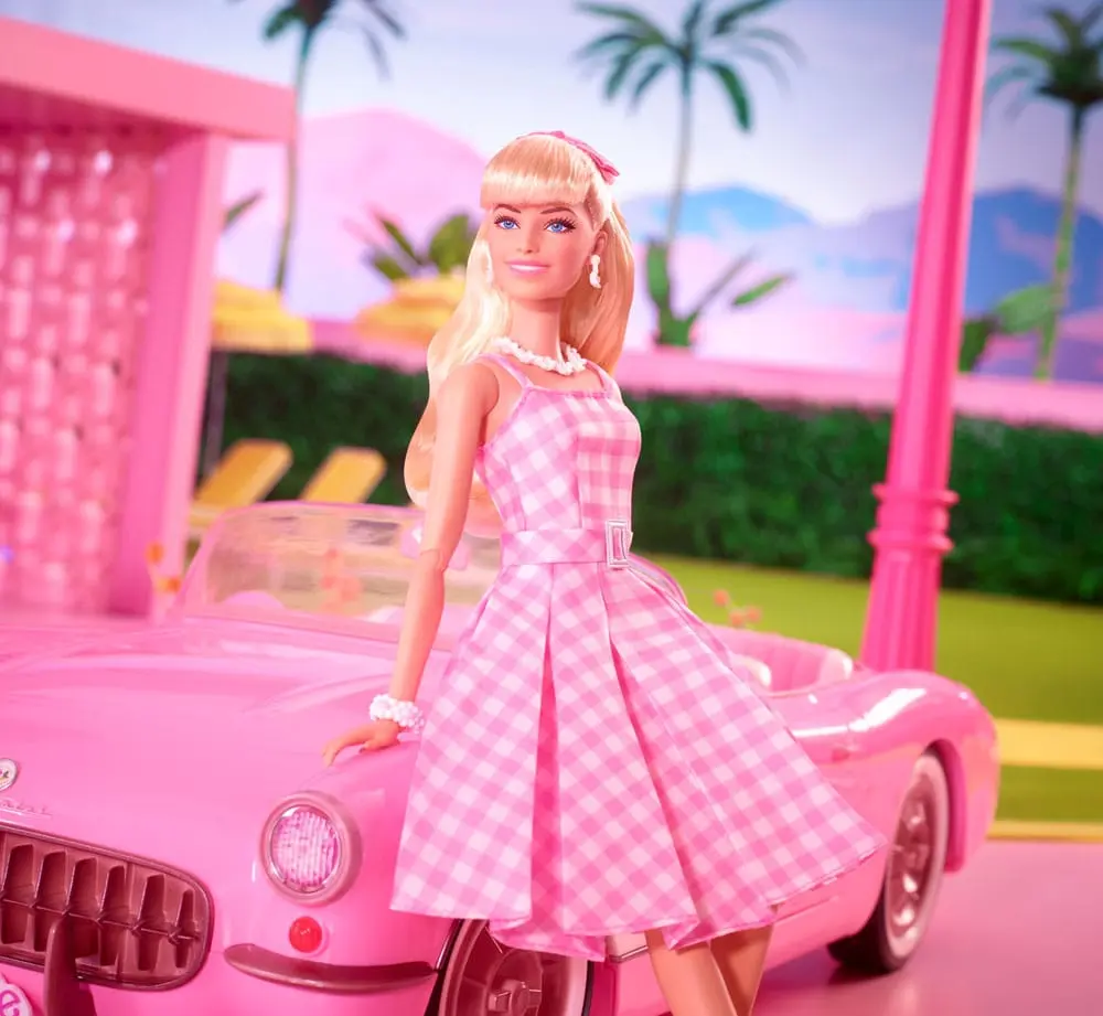 Barbie The Movie Doll Barbie in Pink Gingham Dress product photo