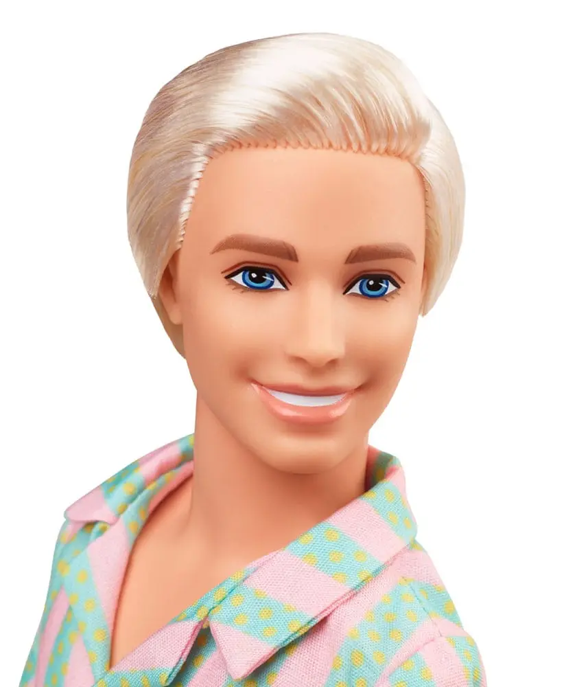 Barbie The Movie Doll Ken Wearing Pastel Striped Beach Matching Set product photo