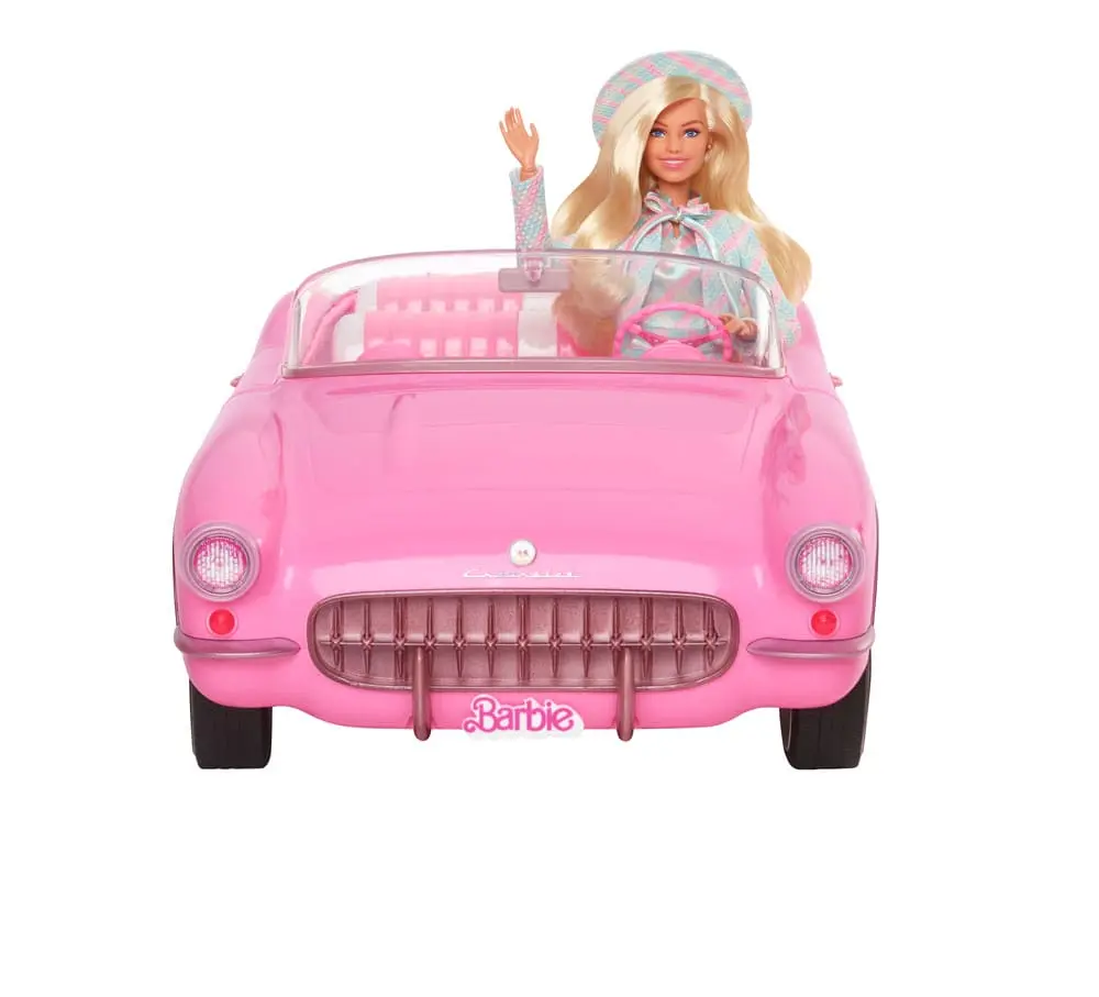 Barbie The Movie Vehicle Pink Corvette Convertible product photo