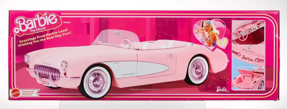 Barbie The Movie Vehicle Pink Corvette Convertible product photo