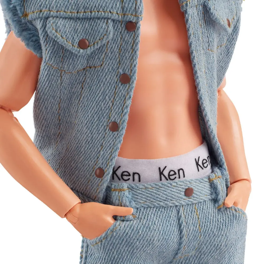 Barbie The Movie Doll Ken Wearing Denim Matching Set product photo