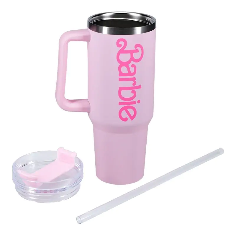 Barbie thermo straw tumbler 1200ml termékfotó