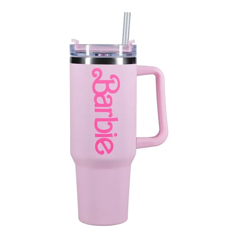 Barbie thermo straw tumbler 1200ml termékfotó