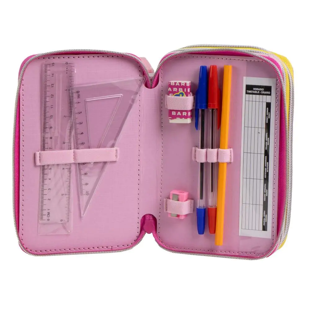 Barbie triple pencil case product photo