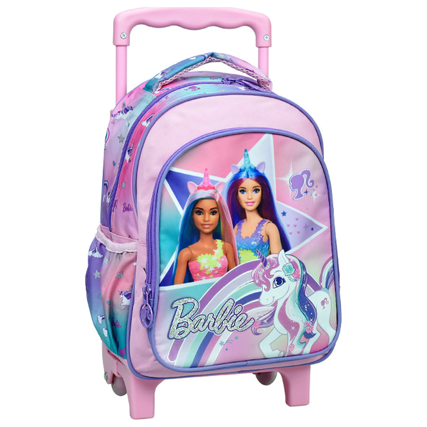 Barbie Unicorn Rolling Preschool Backpack, Bag 30 cm product photo