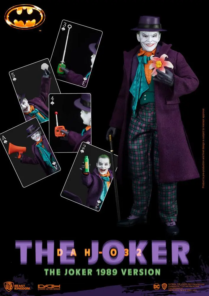 Batman 1989 Dynamic 8ction Heroes Action Figure 1/9 The Joker 21 cm termékfotó