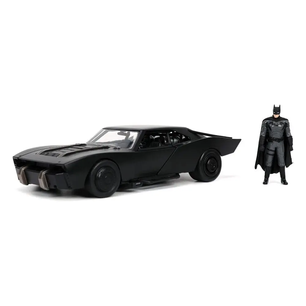 Batman 2022 Hollywood Rides Diecast Model 1/24 2022 Batmobile with Figure termékfotó