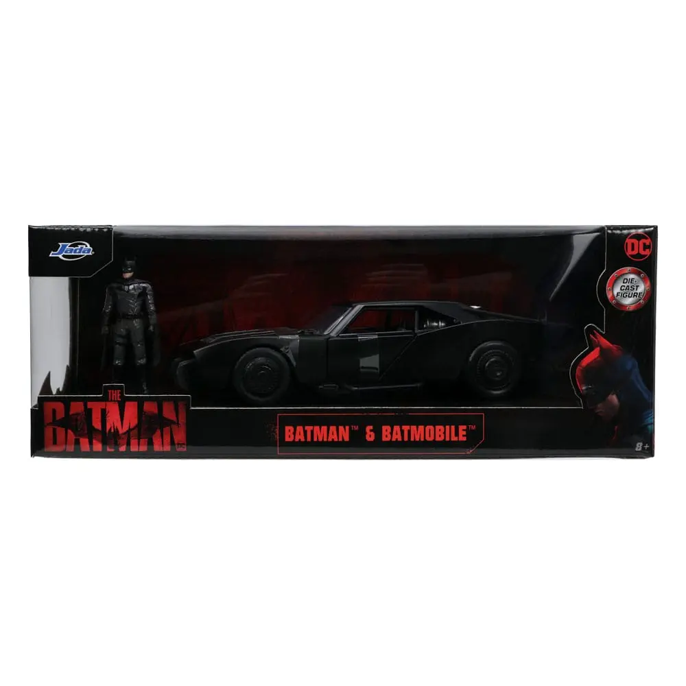 Batman 2022 Hollywood Rides Diecast Model 1/24 2022 Batmobile with Figure termékfotó