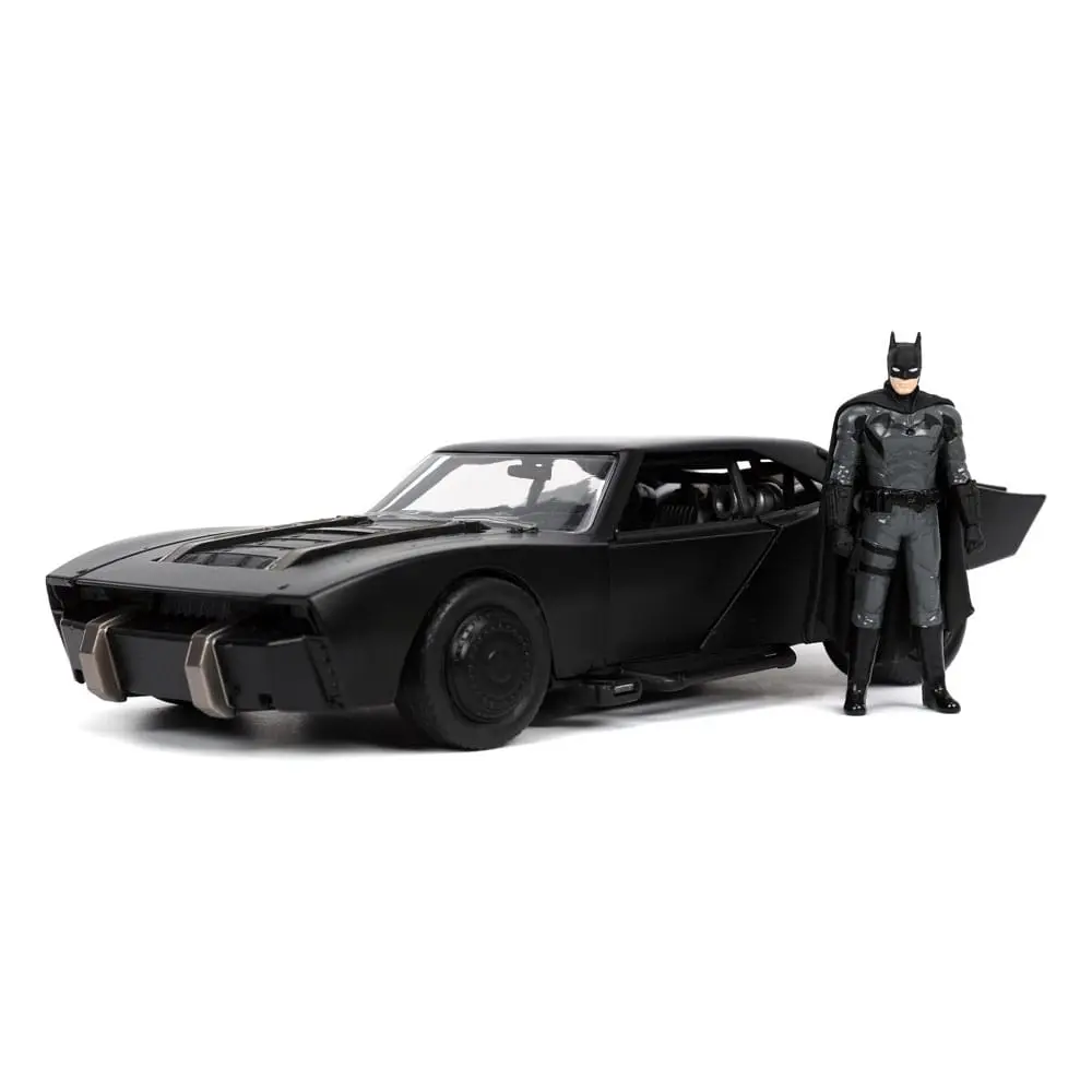 Batman 2022 Hollywood Rides Diecast Model 1/24 2022 Batmobile with Figure termékfotó