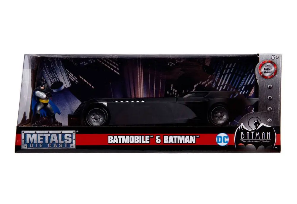 Batman Animated Series Metals Diecast Model 1/24 Batmobile with figure product photo