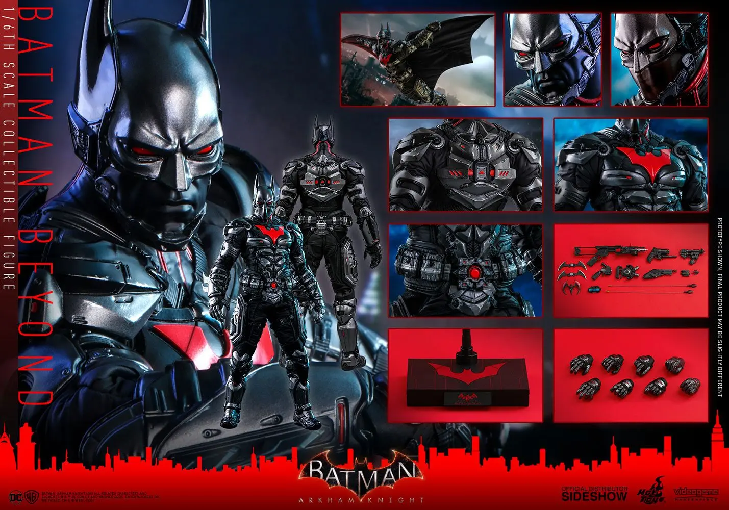 Batman Arkham Knight Videogame Masterpiece Action Figure 1/6 Batman Beyond 35 cm product photo