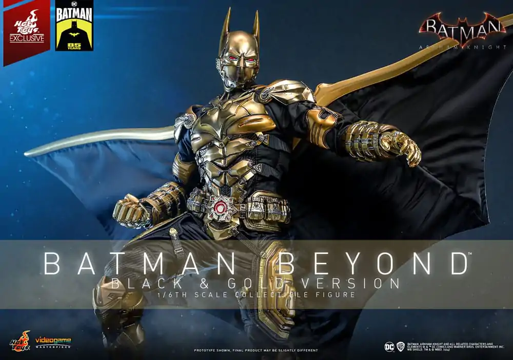 Batman: Arkham Knight Videogame Masterpiece Action Figure 1/6 Batman Beyond (Black & Gold Version) 32 cm product photo